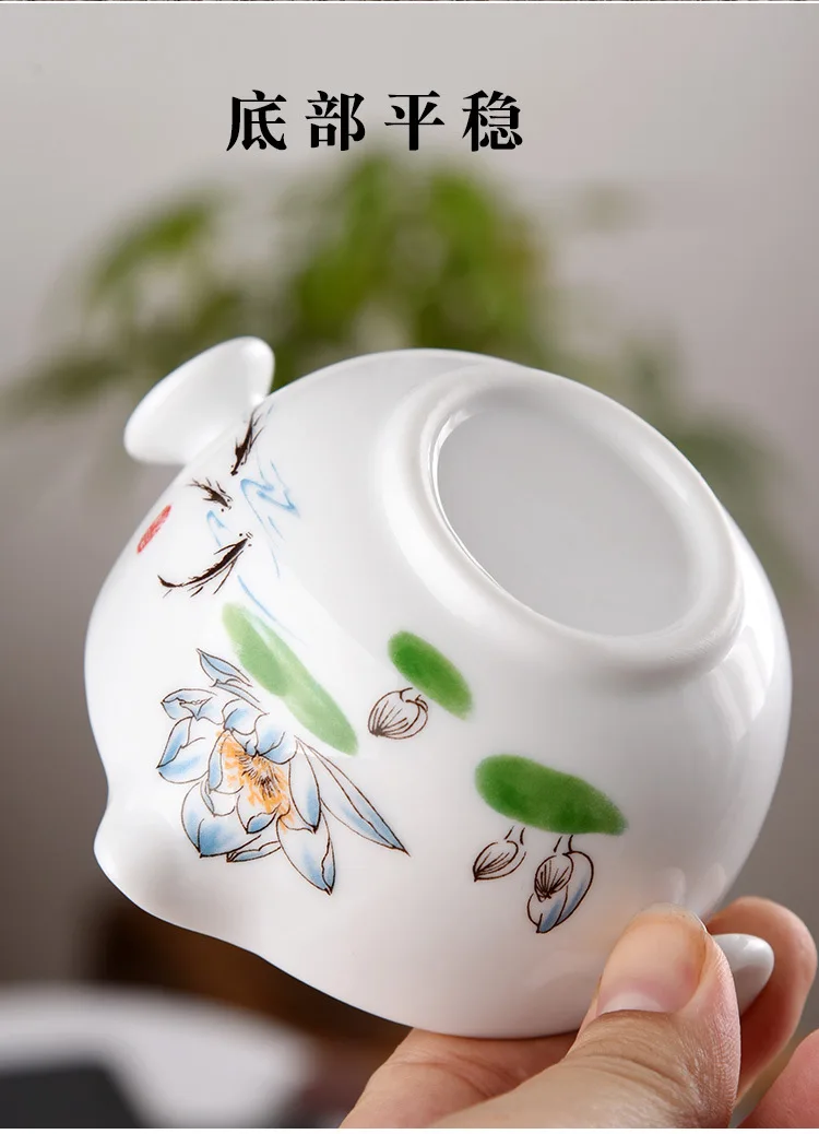 旅行茶具套装便携式包一壶二杯白瓷快客杯陶瓷茶具户外随身泡茶壶_B3_14