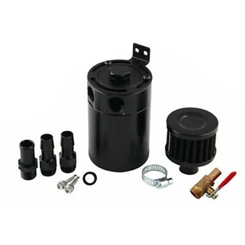 

Tank Oil Catch Can 2-Port Drain Valve Universal 3/8" NPT 150ml Accessories