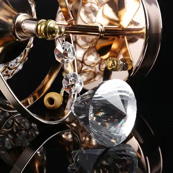 

Modern Creative Crystal LED Wall Light Decorative Pendant Wall Lamp E27 With Rope Switch Q0KF