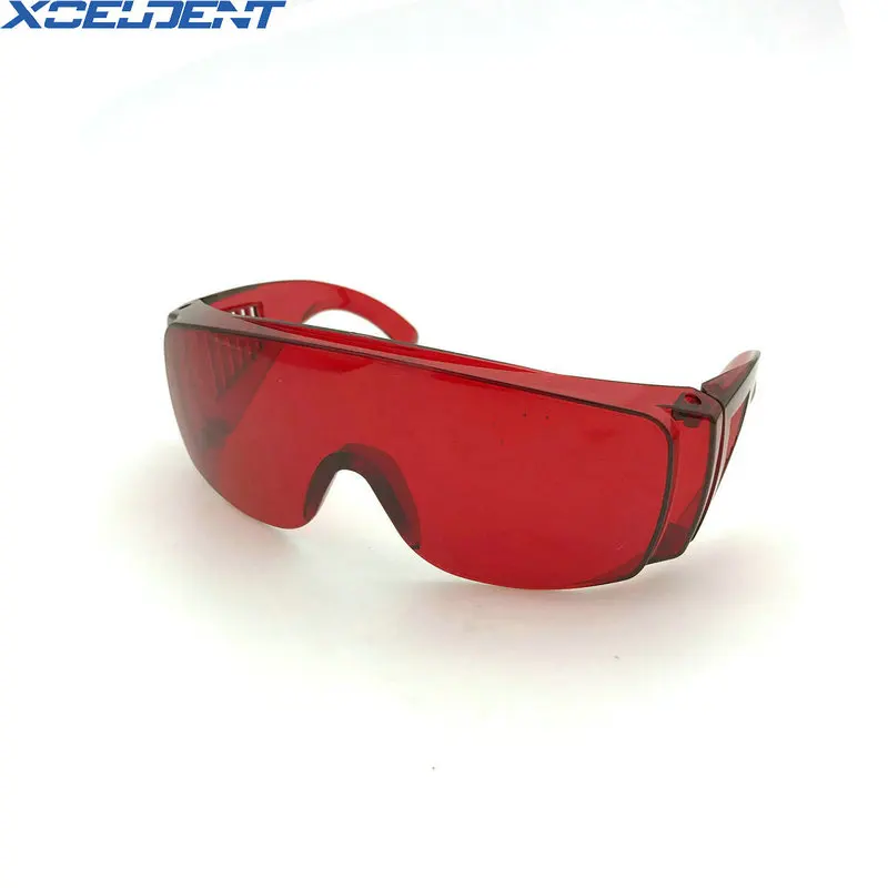 

1 pcs Dental Lab Safty Protecitve Goggle Glasses in Eye Curing Light Whitening Red Dentistry Tools