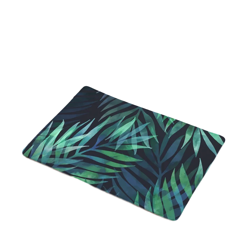10 Daily Carpet Door Modern Banana Leaf Printing Carpet Flooring Mats Outdoor Living Room Kitchen Bathroom Door Antiskid Strip - Цвет: 10