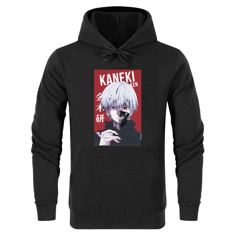Kaneki Tokyo Ghoul японская аниме Манга мужская толстовка с капюшоном Harajuku Уличная