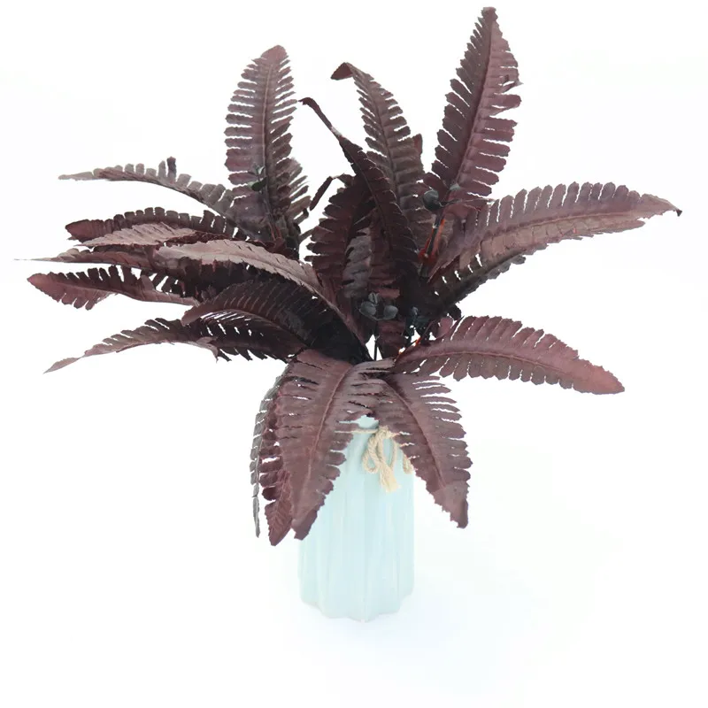 Elegant Burgundy Persian Grass Artificial Floral Arrangement for Wedding and Home Decor