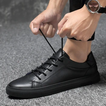 

Shoes Casual Men genuine Leather outdoor Lace Up Driving Moccasin Soft Breathable Sneakers Loafers shoes o4