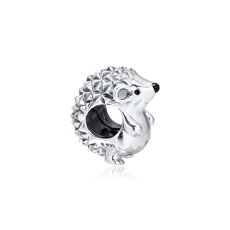 

Fits for Pandora Charms Bracelets Hedgehog Beads 100% 925 Sterling Silver Jewelry Free Shipping