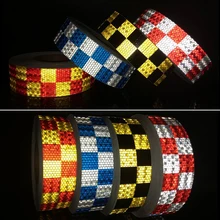 10 рулонов для автомобильного стайлинга светоотражающий стикер для автомобиля светоотражающая лента, увеличивающая видимость с желтыми/черными/белыми/красными/синими цветами