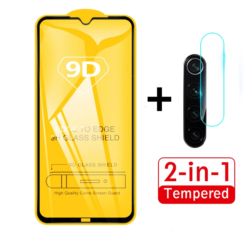 2 in 1 9D Camera Film Tempered Glass For Xiami Redmi Note 8t 8 Pro 8A t Full Cover Screen Protector Lens HD | Мобильные телефоны и