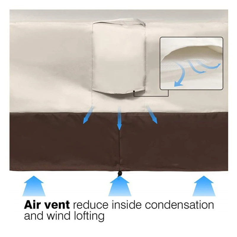 Водонепроницаемый пыленепроницаемый Patio чехлы для стульев Lounge Deep Seat Cover сверхмощный и водонепроницаемый открытый газон чехлы для мебели в патио