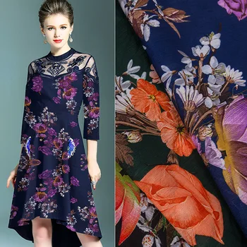 

Fashion Chiffon Jacquard Fabric 127g / m European Fashion Spring and Summer Dress Jacquard Fabric