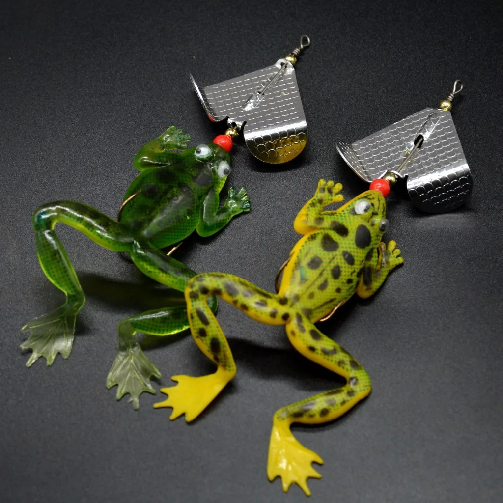Ray Frog блестящая вращающаяся лягушка 15 г приманка, искусственная приманка, мягкий червь, супернаживка, пресноводная приманка, черная рыбка