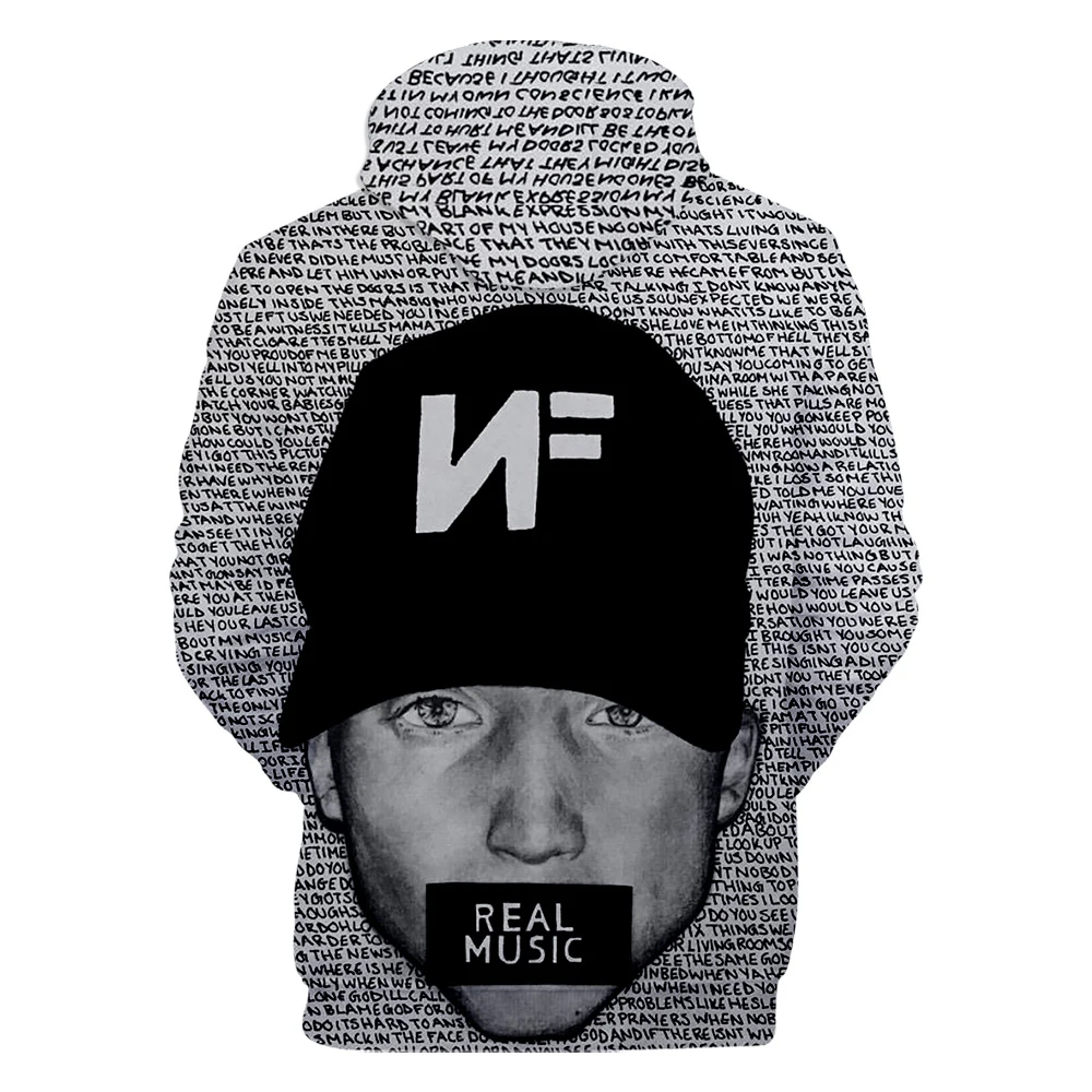 Ф. Т. Раппер Nathan John Feuerstein альбом поиск NF 3d печать толстовка с капюшоном для мужчин/женщин Повседневная Хип-хоп толстовки Одежда