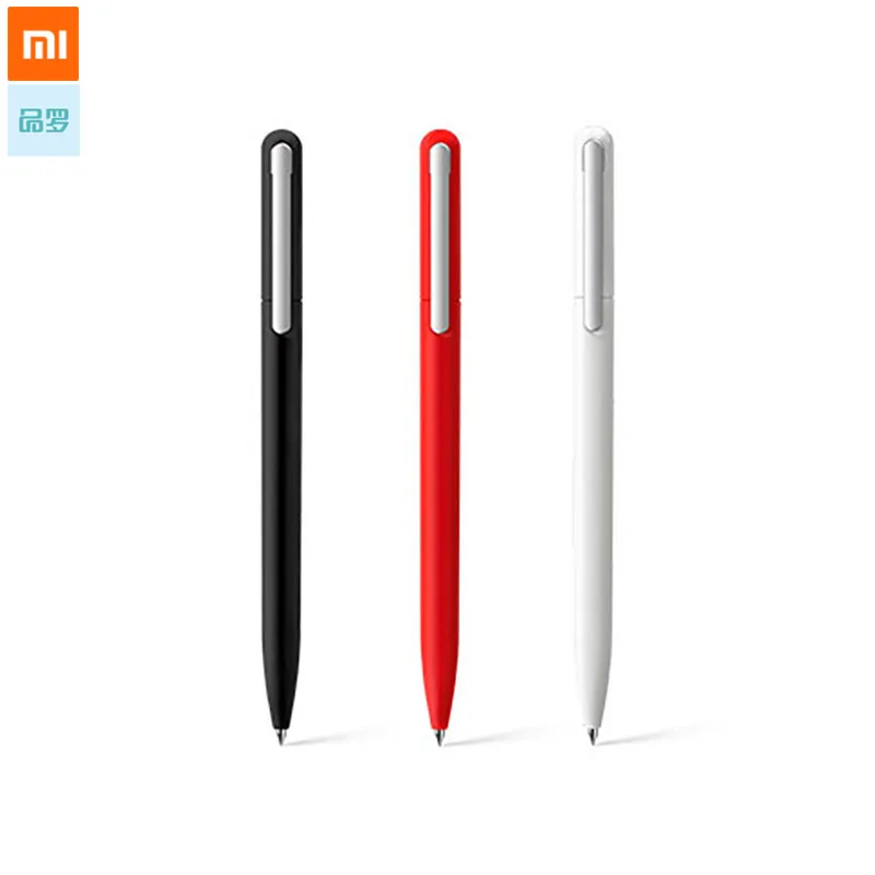3 pens Гелевая ручка для подписи Xiaomi Pinluo 9,5 мм 0,5 чернильная гладкая швейцарская сменная ручка MiKuni Japan Ink add ручка mijia Black Refill - Цвет: 3 pens