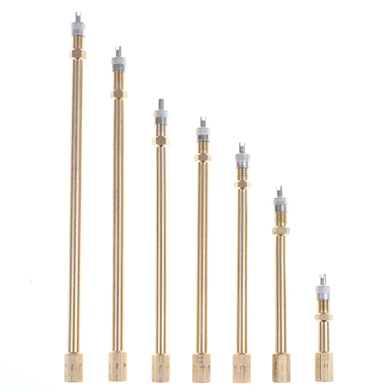 

Car Auto Truck Brass Wheel Tire Valve Cap Tyre Stem Extension Pole Cap Extender Steamboat Inflation Valve Stems Automobiles Tool