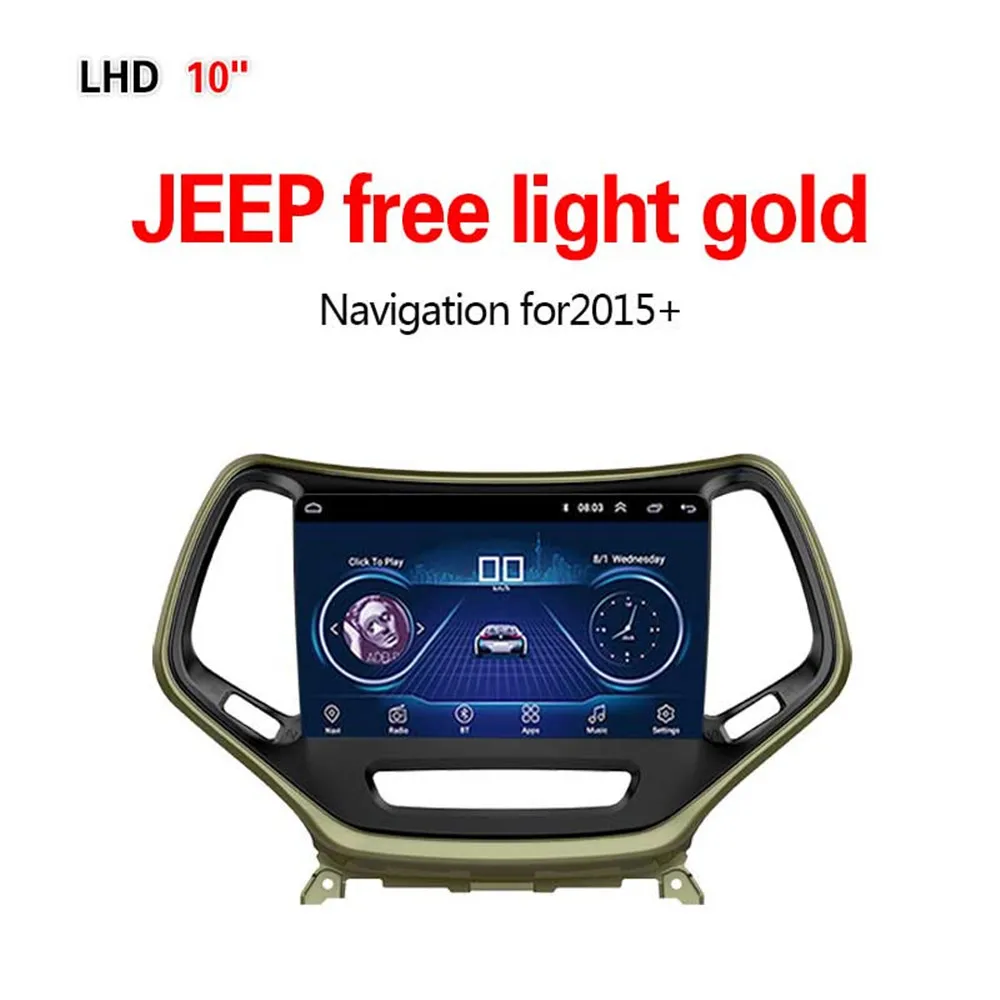WIFI 1G16G Lionet gps навигация для автомобиля JEEP free light gold+ 10,1 дюймов LJ1003Y - Размер экрана, дюймов: WIFI 1G16G