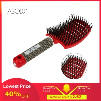 Hair Brush Wheat Straw Detangle Hairbrush Salon Hairdressing
