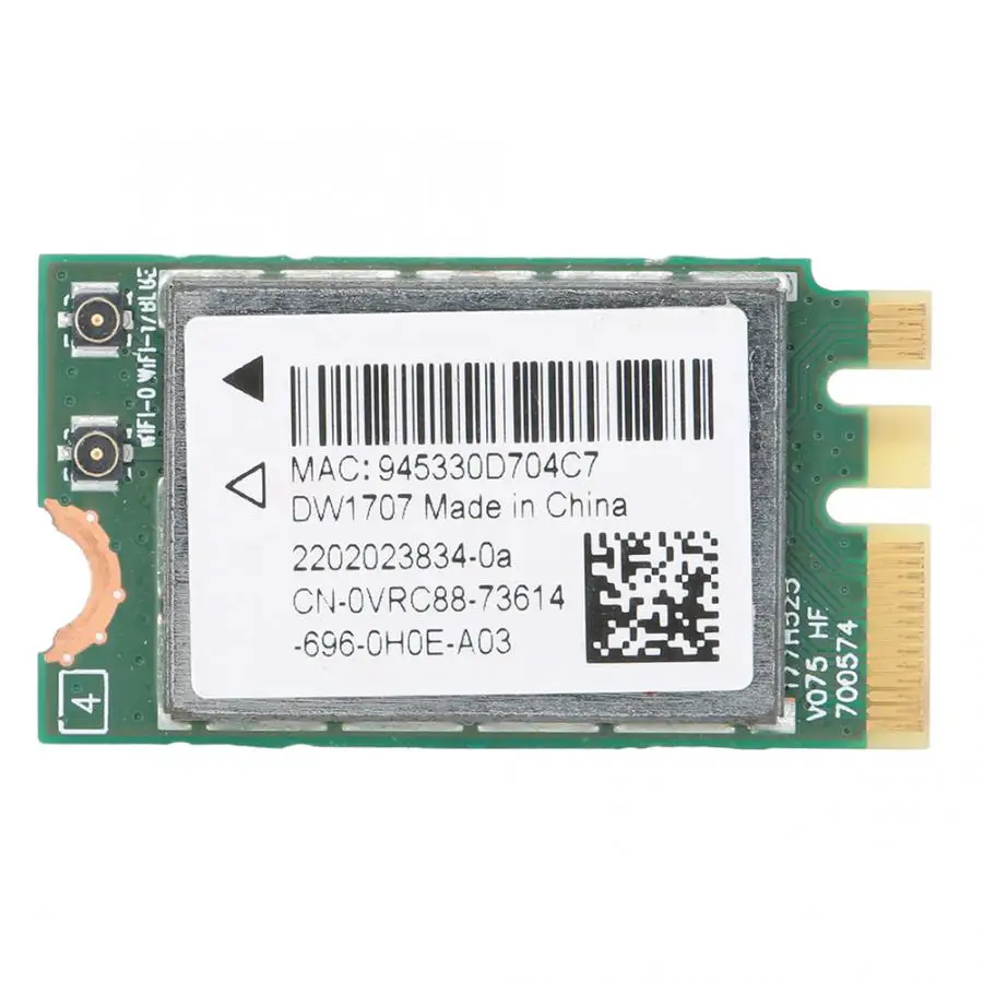 Сетевая карта для Qualcomm Atheros QCNFA335 NGFF 300M беспроводная Bluetooth 4,0 сетевая карта DW1707 0VRC88