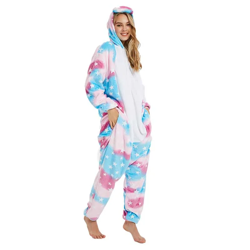 2019-Women-Panda-Stich-Onesie-Flannel-Warm-Sleepwear-Unicornio-Jumpsuit-Winter-Unicorn-Pajamas-For-Adults-Animal