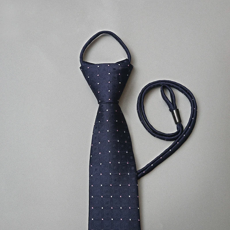 7 см* 48 см мужской галстук-трос для шеи, галстук-трос в полоску, деловой, легко тянет на молнии, галстук, модная мужская Брошь маленький цветок из прозрачного хрусталя ленивый галстук