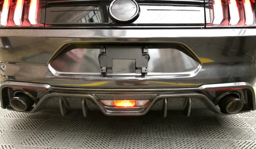 AC Тип углеродного волокна диффузор авто задний бампер крыло спойлер для Ford Mustang 2,3 T 5,0 кузов комплект 15- кузова задний бампер