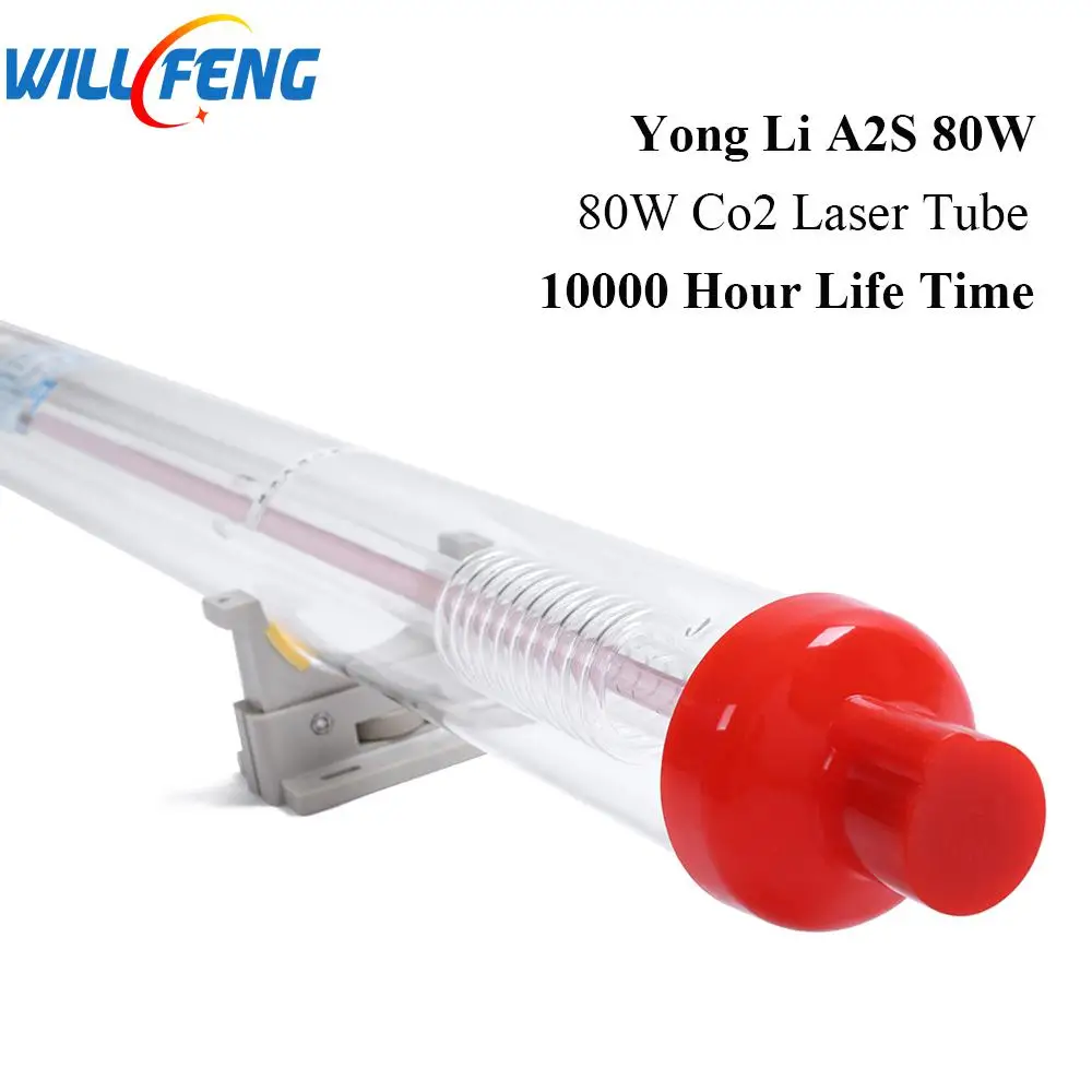 Will Feng 80 Вт Yong Li A2s Co2 лазерная трубка длиной 1250 мм диаметр для лазерной резки