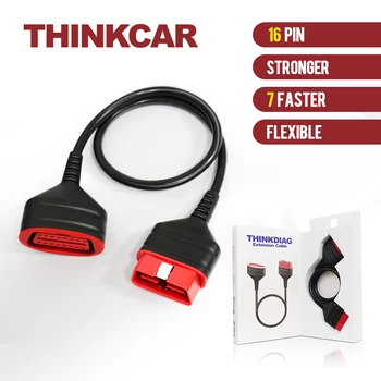 

ThinkDiag Universal OBD2 Male to Female Extension Cable for Easydiag 3.0/Mdiag/Golo Original Main OBD 2 Extended Connector 16Pin