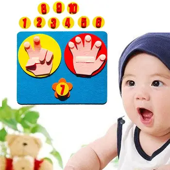 

Children's Educational Toys Mathematics Teaching Aids Finger Counting 1-10 Learning Kindergarten Mathematics Development Toys