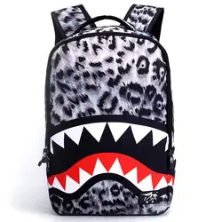 Модный рюкзак с принтом акулы, школьные сумки для девочек и мальчиков, детский мультяшный рюкзак 22 л, рюкзак для книг, школьные сумки