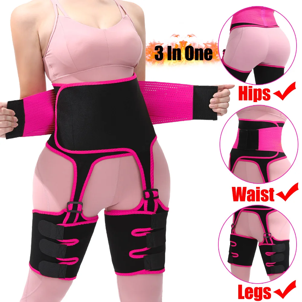 

Butt Lifter Thigh Trimmer Waist Trainer Leg Shaper Neoprene Lose Weight Slimming Tummy Belt Adjustable Sweat Sauna Shapewear
