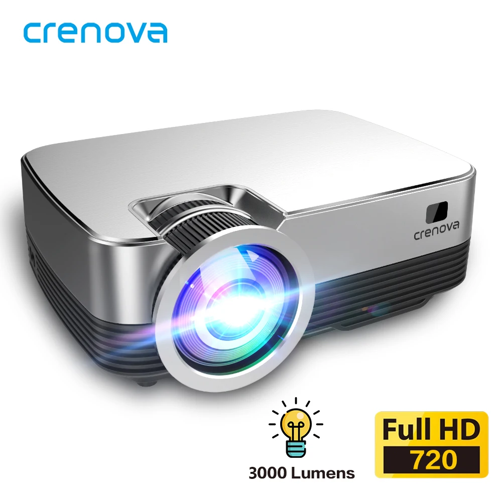 CRENOVA новейший Android 8 0 OS светодиодный видеопроектор с домашним кинотеатром HD 720P