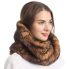 Women's Winter Snakeskin Print Faux Fur Infinity Scarf  Warm Neck Warmer Scarfs 4