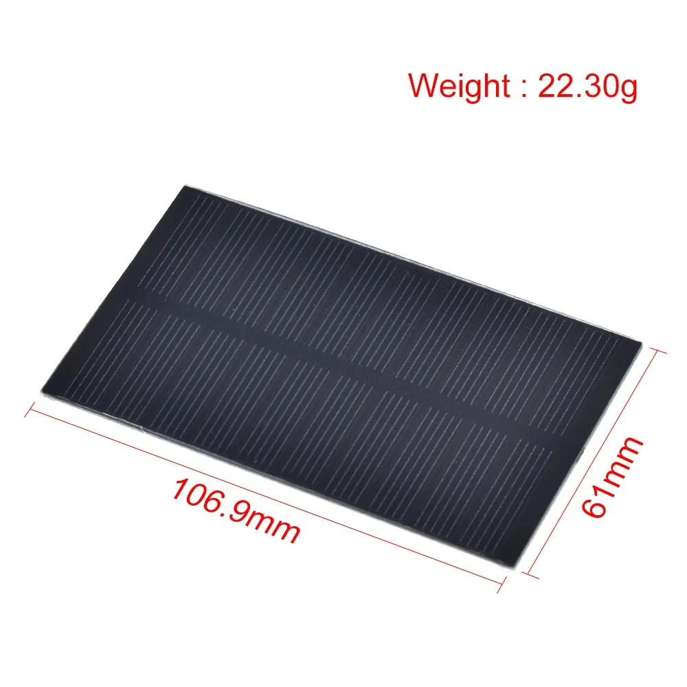 Smart electronics Solar Panel 1W 5V electronic DIY Small Solar Panel for Cellular Phone Charger Home Light Toy etc Solar Cell