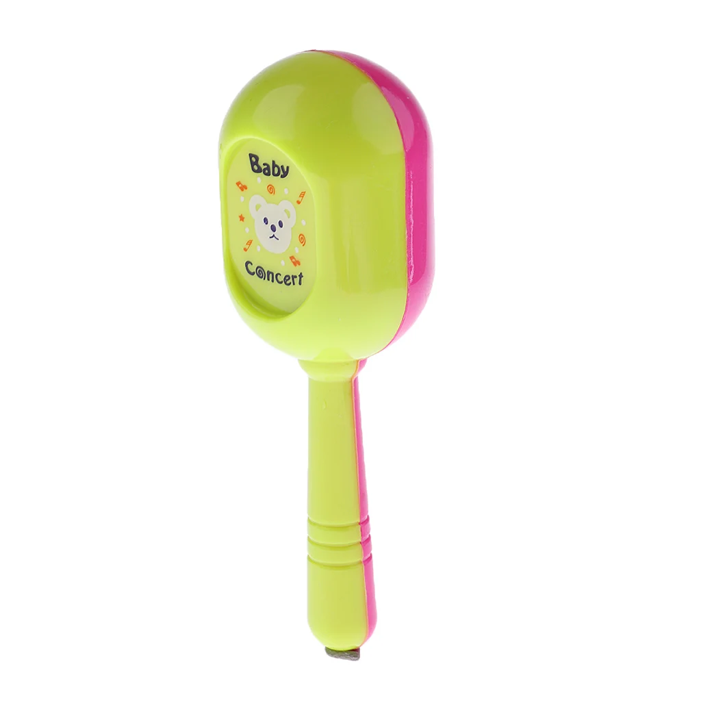 1 Set Plastic Hand Snare Drum Hand Bell Maracas Mini Trumpet for Kids Baby Toddler Preschool Musical Toys