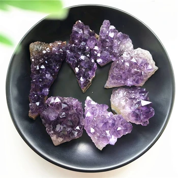

1pc Natural Amethyst Druzy Geode Purple Crystal Quartz Amethyst Cluster Specimen Natural Stones and Minerals