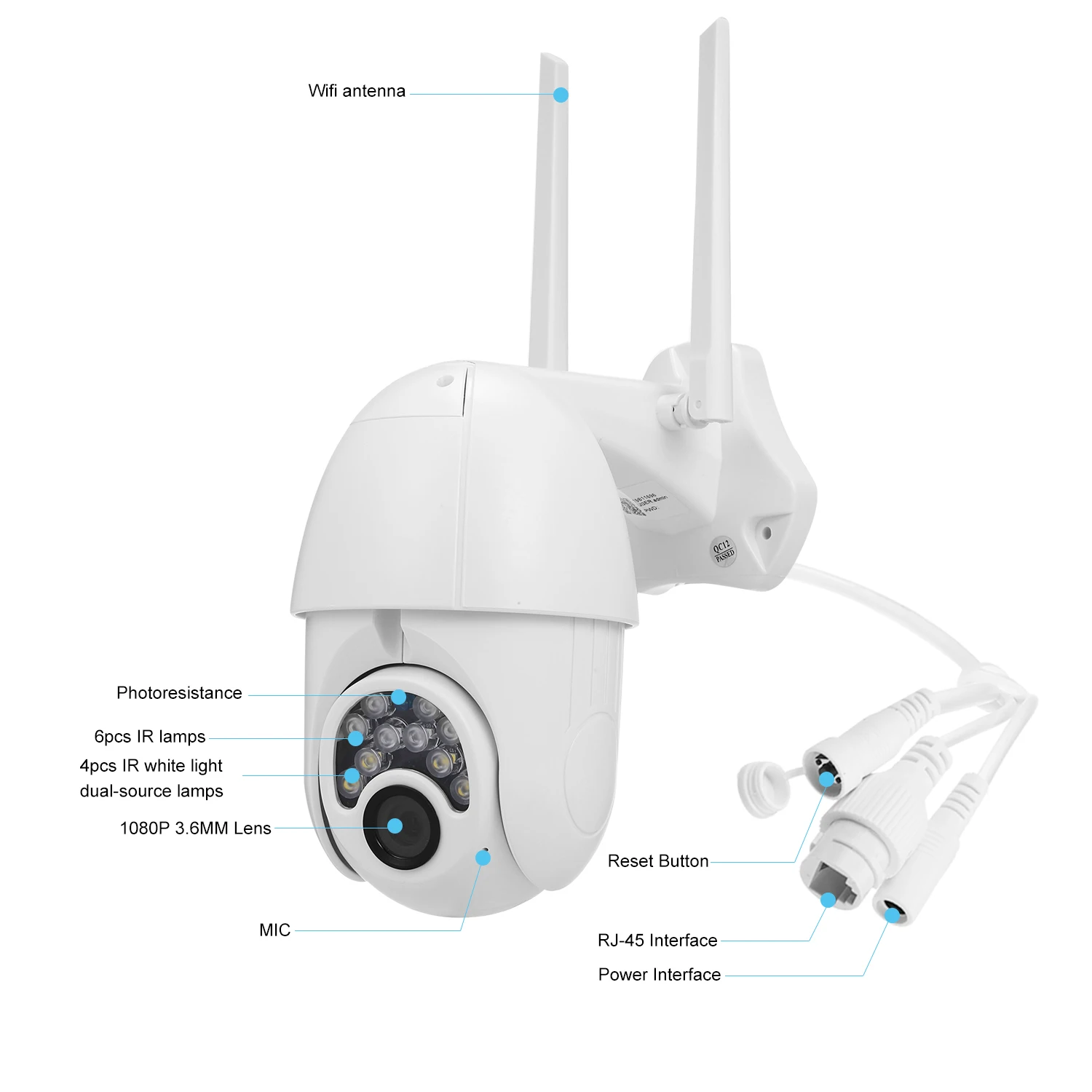 V380 wifi умная камера, монитор, крытая, открытая, 1080p купольная камера видеонаблюдения, камера безопасности s Home Surveilance, IR-CUT, слот для карт памяти TF