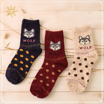 

New Product Spring Autumn Casual Korean Style Women Animal Cartoon Fox Elephant Rabbit Sheep Cotton Tide Short Socks CY