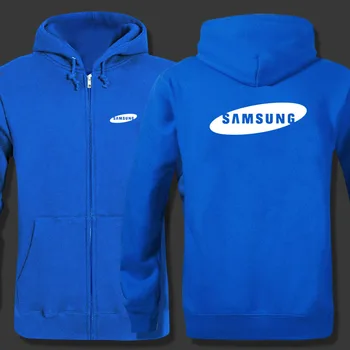 

Samsung logo zipper Hooded Sweatshirt Winter Sweatshirts Zipper Jacket Cotton Coat Fashion Hoodie
