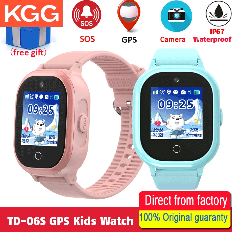 TD06S Детские Смарт часы IP67 водонепроницаемые GPS LBS трекер местоположение HD камера