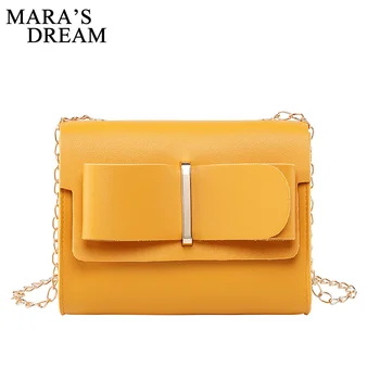 

Mara's Dream 2019 New Solid Color Small Bag Simple Female Bag Shoulder Slung Casual Small Fresh Chain Small Square Bag