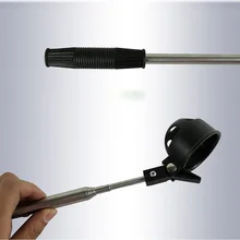 Телескопический Гольф мяч палочки er ретривер забрать совок выдвижной вал из нержавеющей стали X85