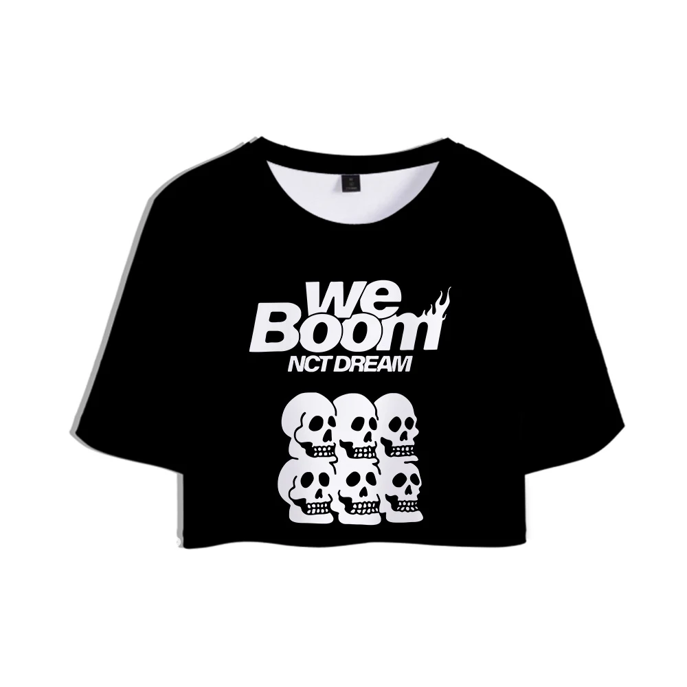 Фото KPOP NCT DREAM 2019 новый альбом WE BOOM 3D топы с принтом для девушек короткая футболка