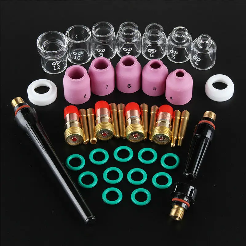 

Universal New Welding Torch Stubby Gas Lens Kit For WP-17/18/26 TIG Accessories
