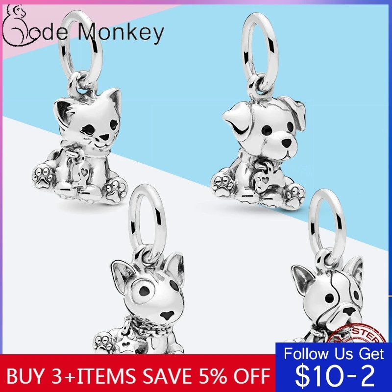 CodeMonkey 4 стиль в виде маленькой милой собаки Очаровательные бусы соответствуют