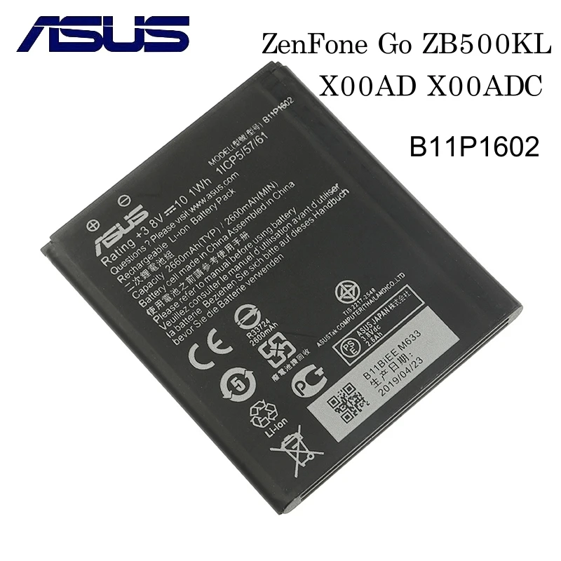Original Asus B11p1602 Original Phone Battery For Asus Zenfone Go Zb500kl X00ad X00adc 2600mah Mobile Phone Batteries Aliexpress