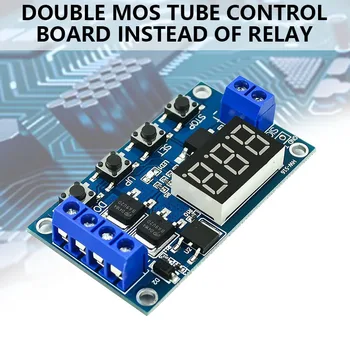 

DC 12V 24V Dual MOS LED Digital Time Delay Relay Trigger Cycle Timer Delay Switch Circuit Board Timing Control Module DIY