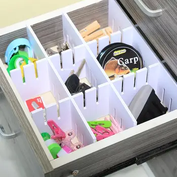 

6PCS Drawer Honeycomb Clapboard Partition Divider Sorting Board DIY Grid Cabinet Storage Organizer Home Kitchen Drawer Organizer