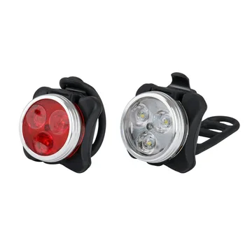 

Bike Light, USB Rechargeable Bicycle Light, Waterproof, 4 Modes (1 x Bike front/rear light 1 x USB charging cable)
