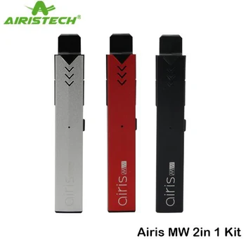 

Original Airistech Airis MW 2 in 1 Pod Vape Pen Dual Quartz Heating Coil Electronic Cigarette Vaporizer Vaper Pod Pen