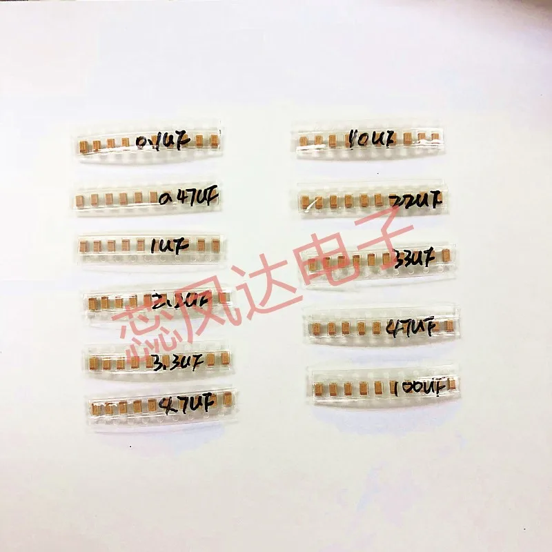 Танталовый конденсатор smd типа А тип в набор ассортименте 0 1 мкФ-220 мкФ танталовый