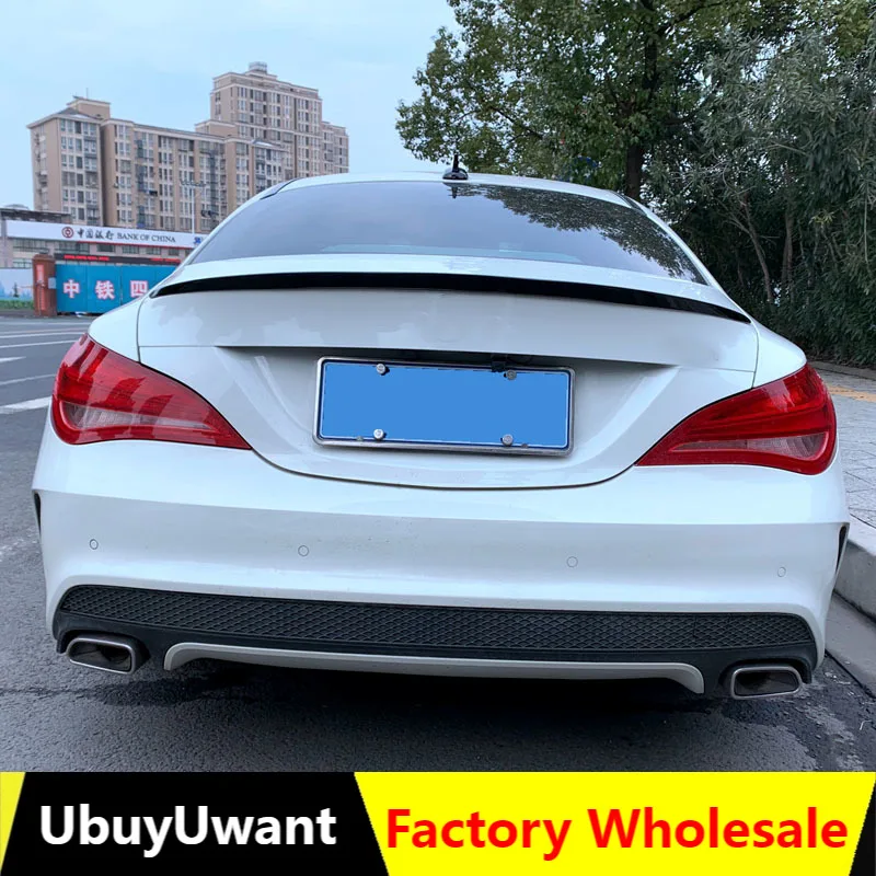 High quality ABS Material Primer Color Car Tail Wing Decoration For Mercedes Benz CLA 2016 2017 2018 2019 Rear Trunk spoiler | Автомобили