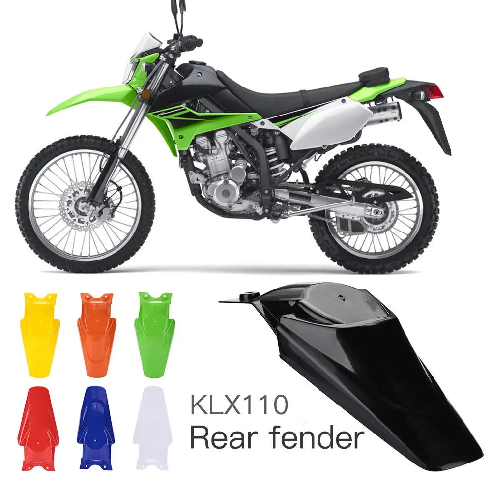 

Motorcycle Dirt Bike Rear Fender Mudguard Cover For KAWASAKI KLX110 Plastic